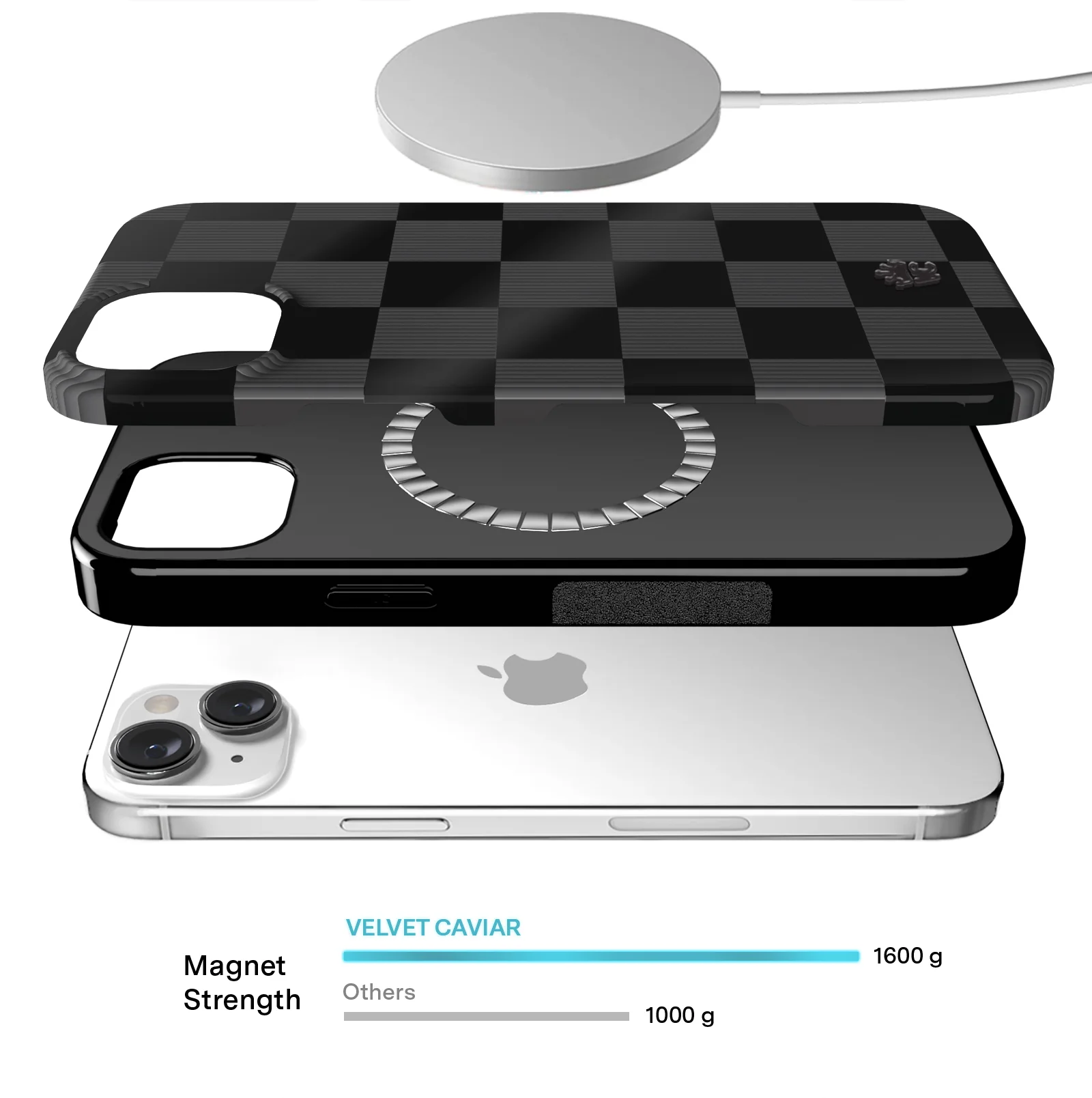 Noir Vibe Checkered iPhone Case - Image 18
