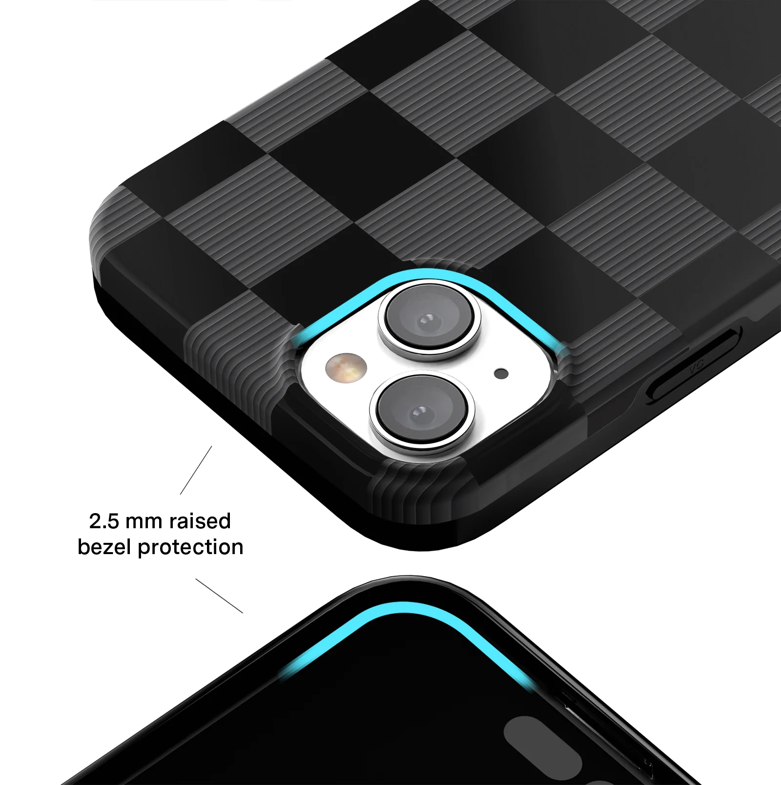Noir Vibe Checkered iPhone Case - Image 22