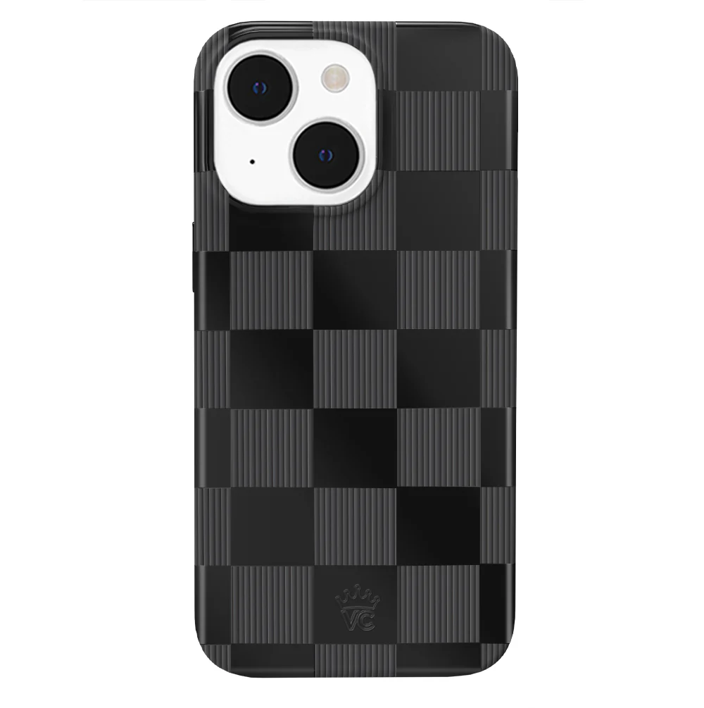 Noir Vibe Checkered iPhone Case - Image 26