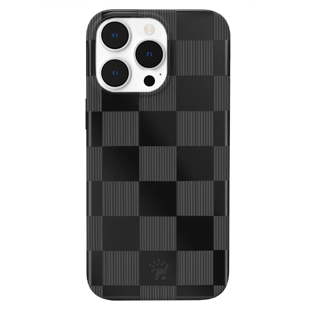 Noir Vibe Checkered iPhone Case - Image 31
