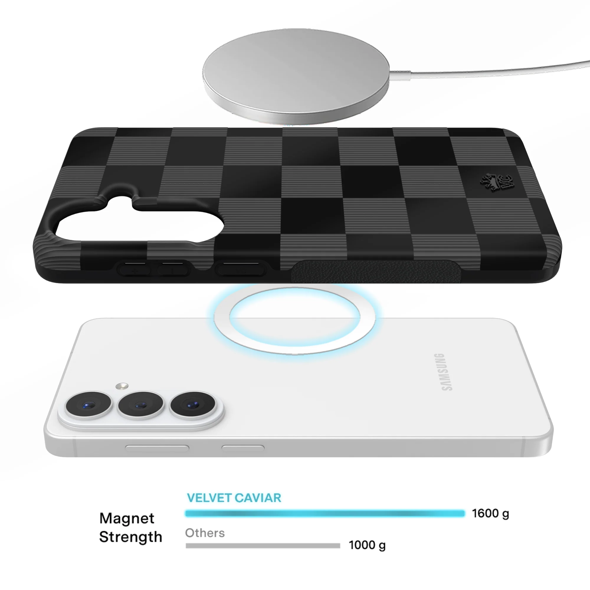Noir Vibe Checkered Samsung Case - Image 74