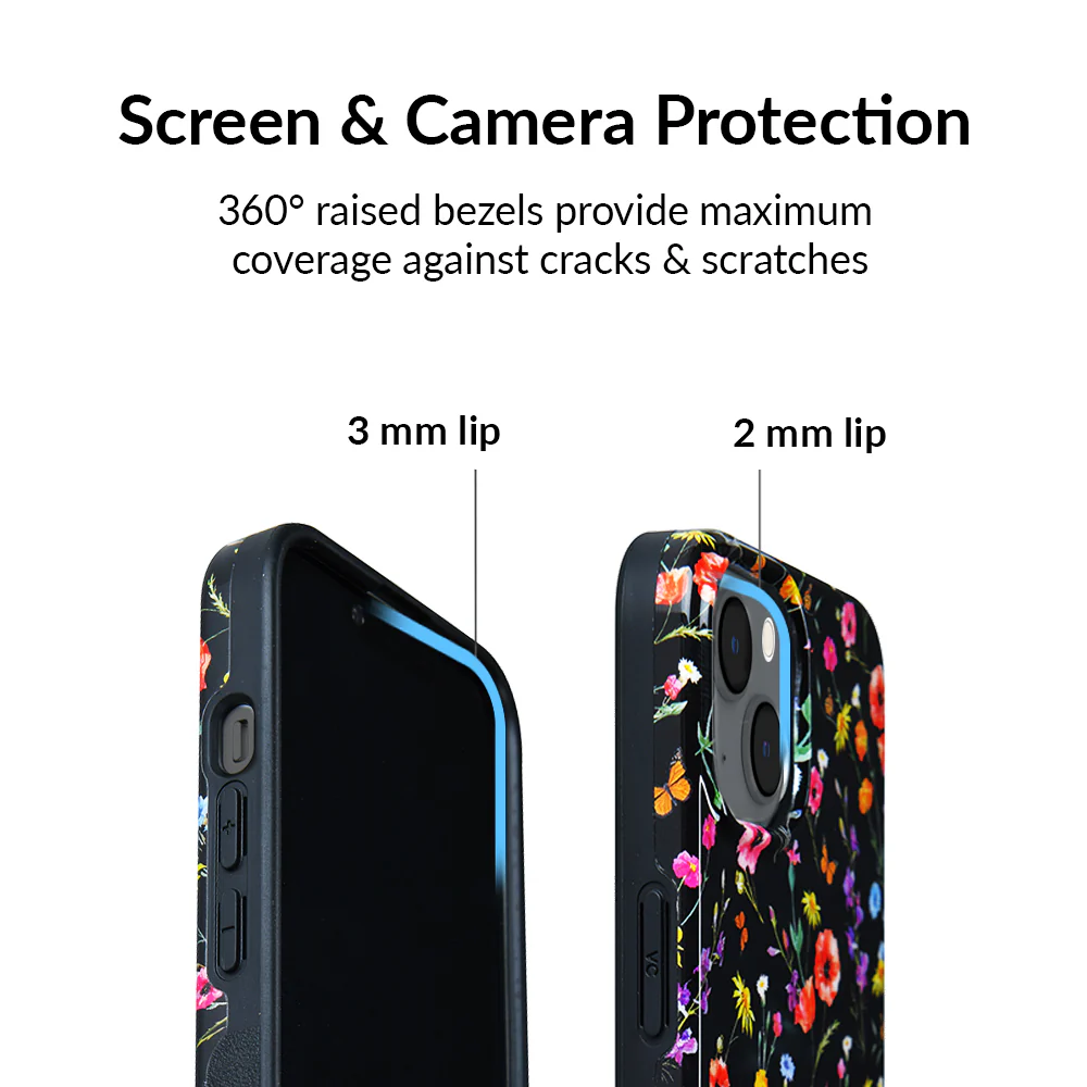 Black Wildflower iPhone Case - Image 100