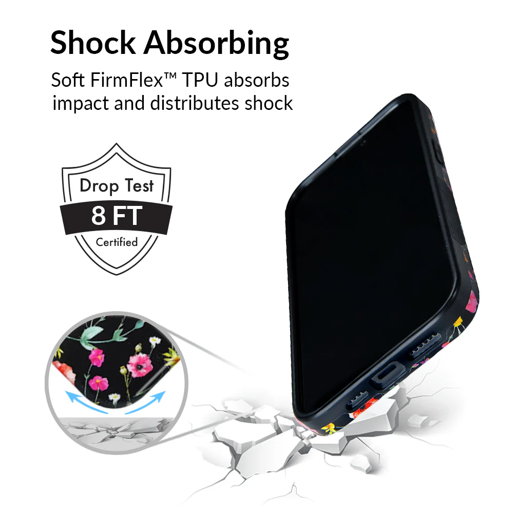 Black Wildflower iPhone Case - Image 101
