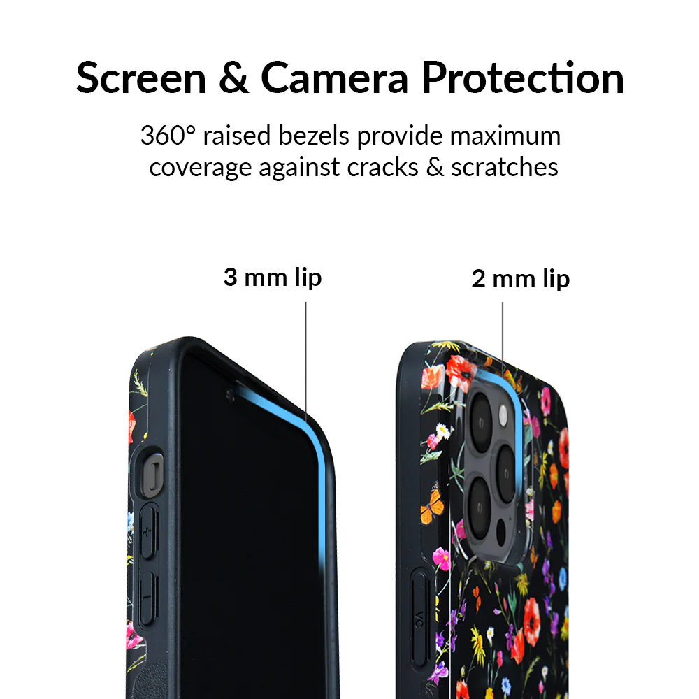 Black Wildflower iPhone Case - Image 118