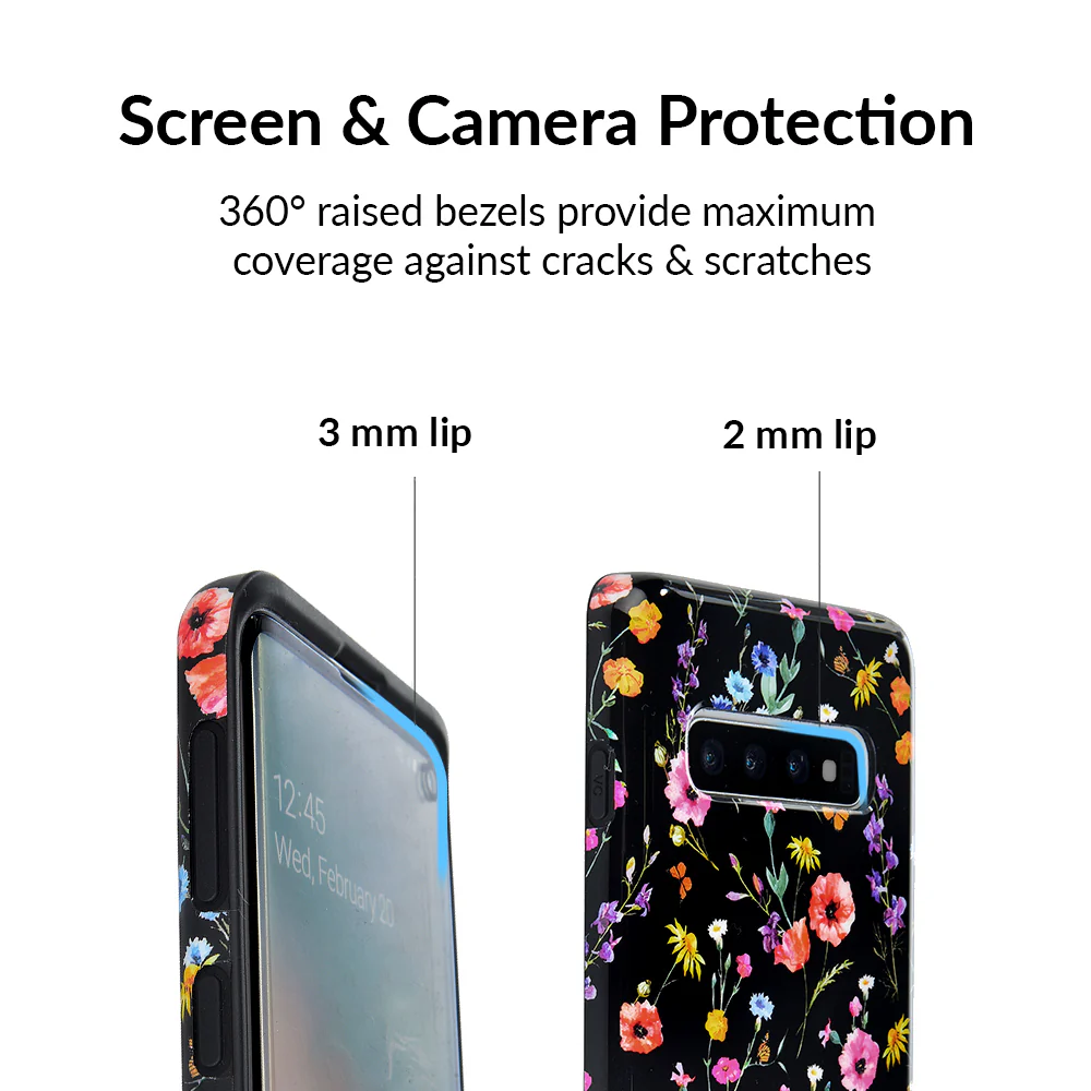 Black Wildflower Samsung Case - Image 27