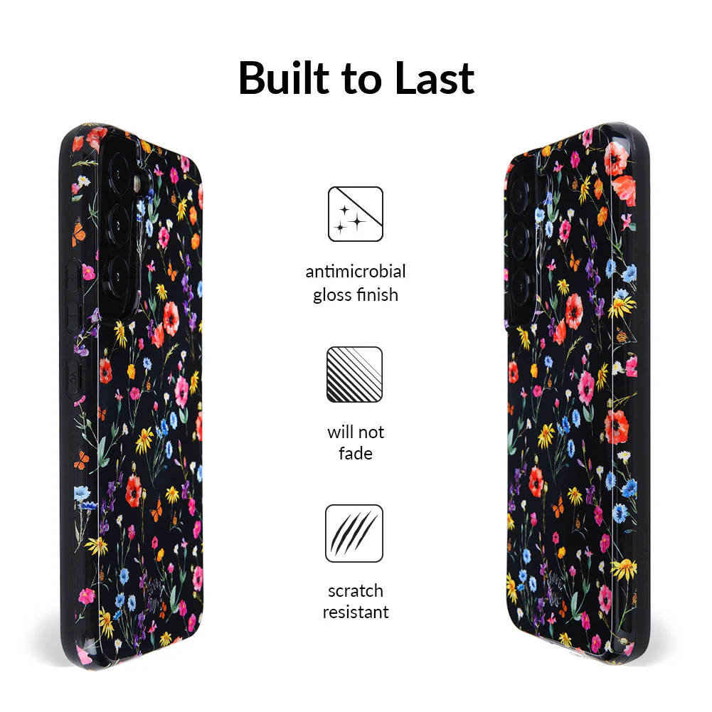 Black Wildflower Samsung Case - Image 87
