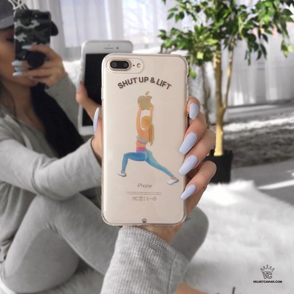 Shut Up & Lift iPhone Case Blonde Hair - Image 20