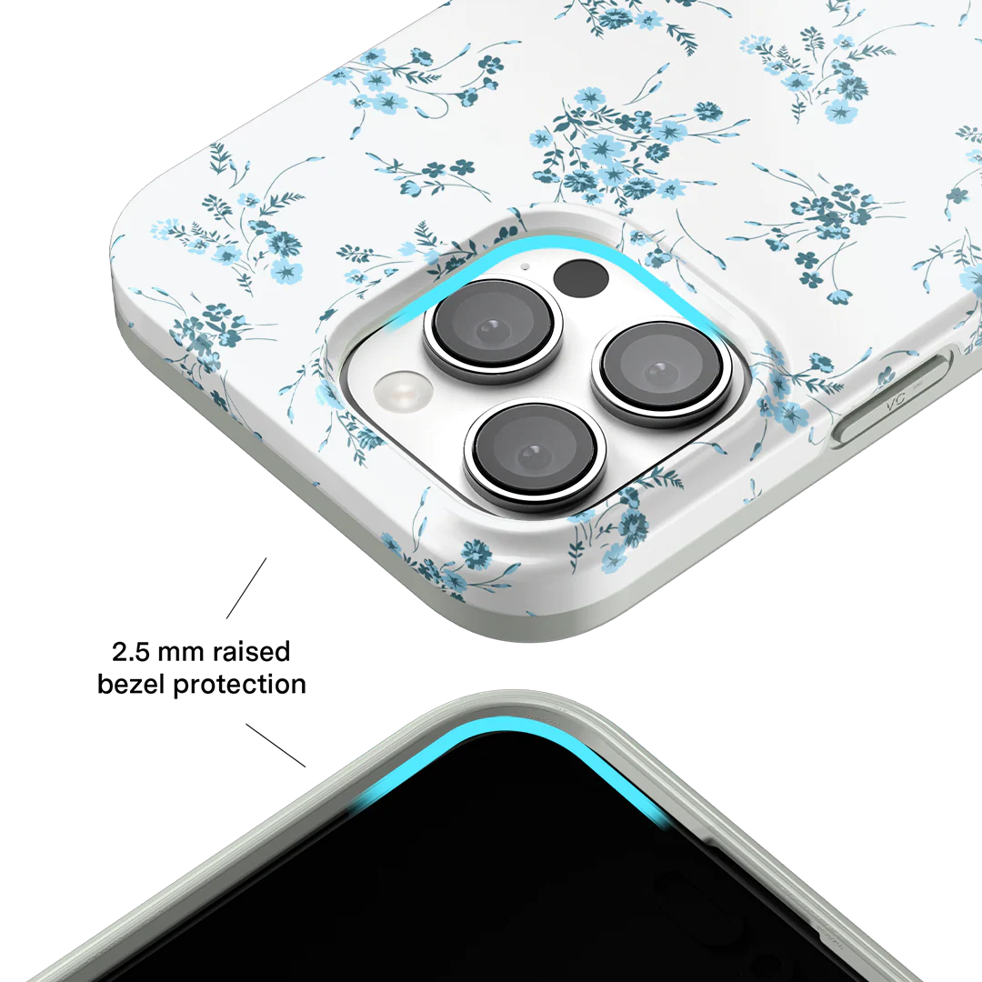 French Blue Floral iPhone Case - Image 92