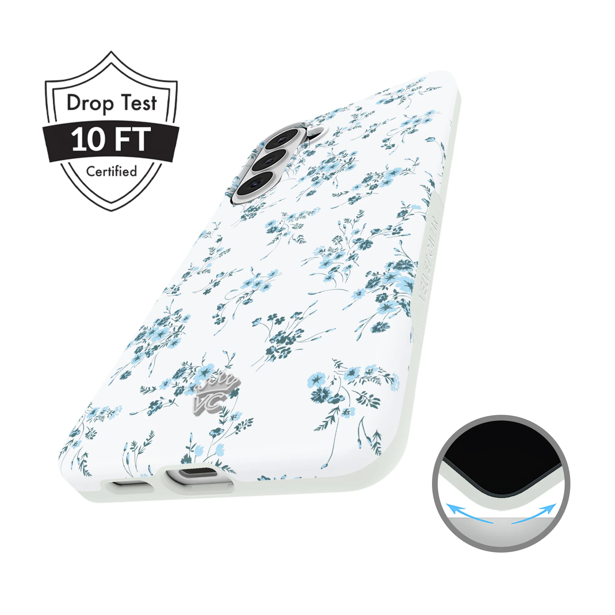 French Blue Floral Samsung Case - Image 62
