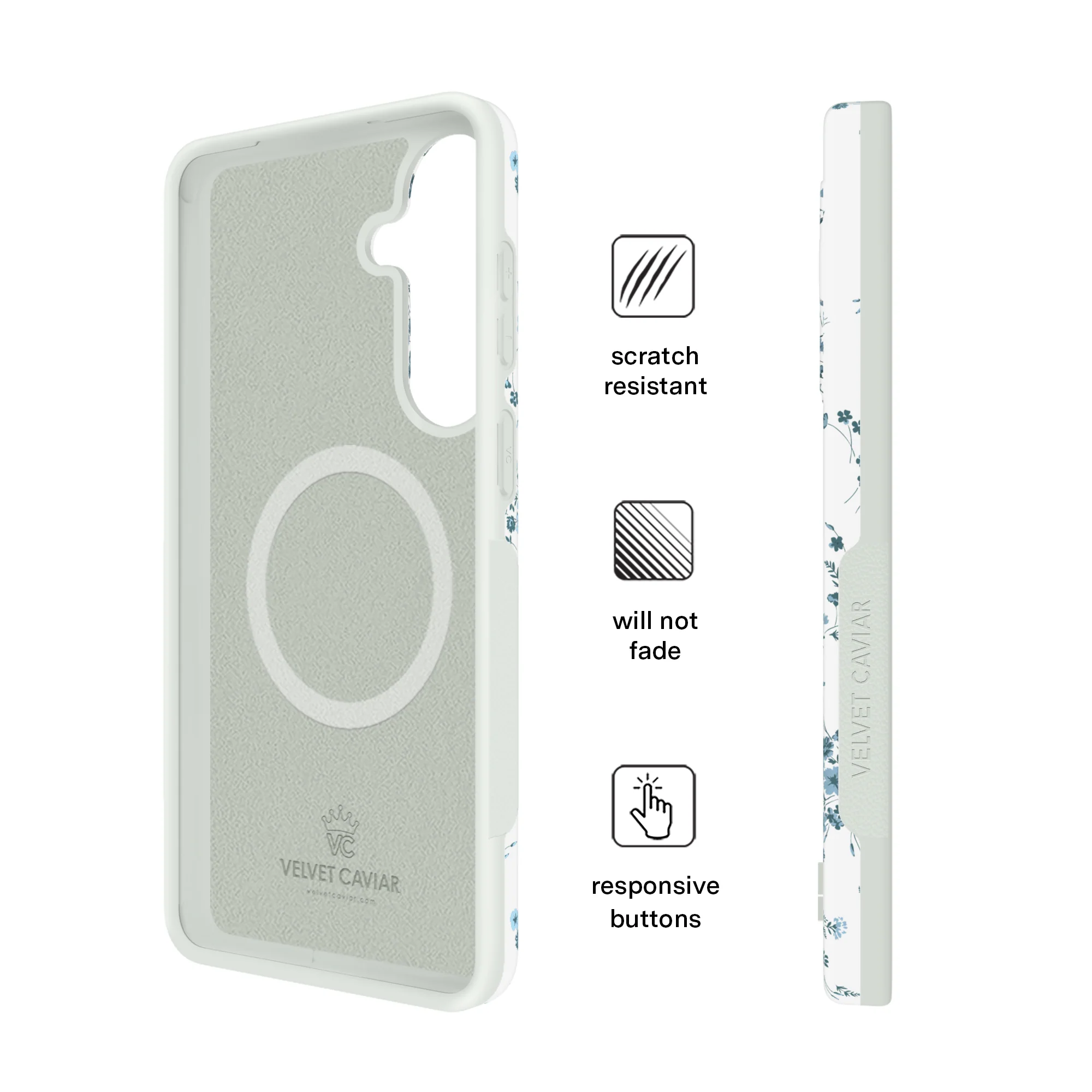 French Blue Floral Samsung Case - Image 75