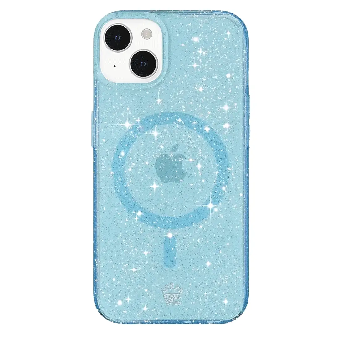 Blue Stardust Glitter iPhone Case - Image 138