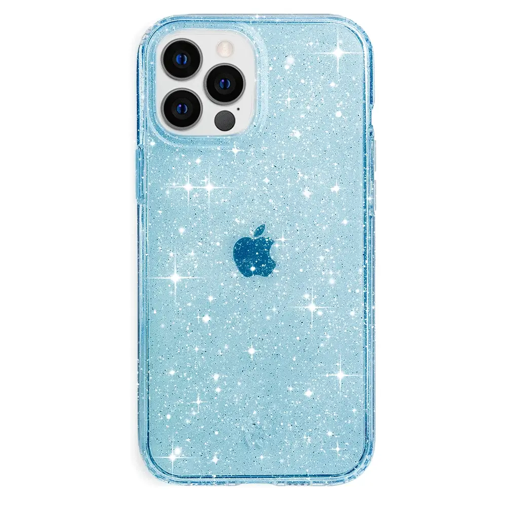 Blue Stardust Glitter iPhone Case - Image 43