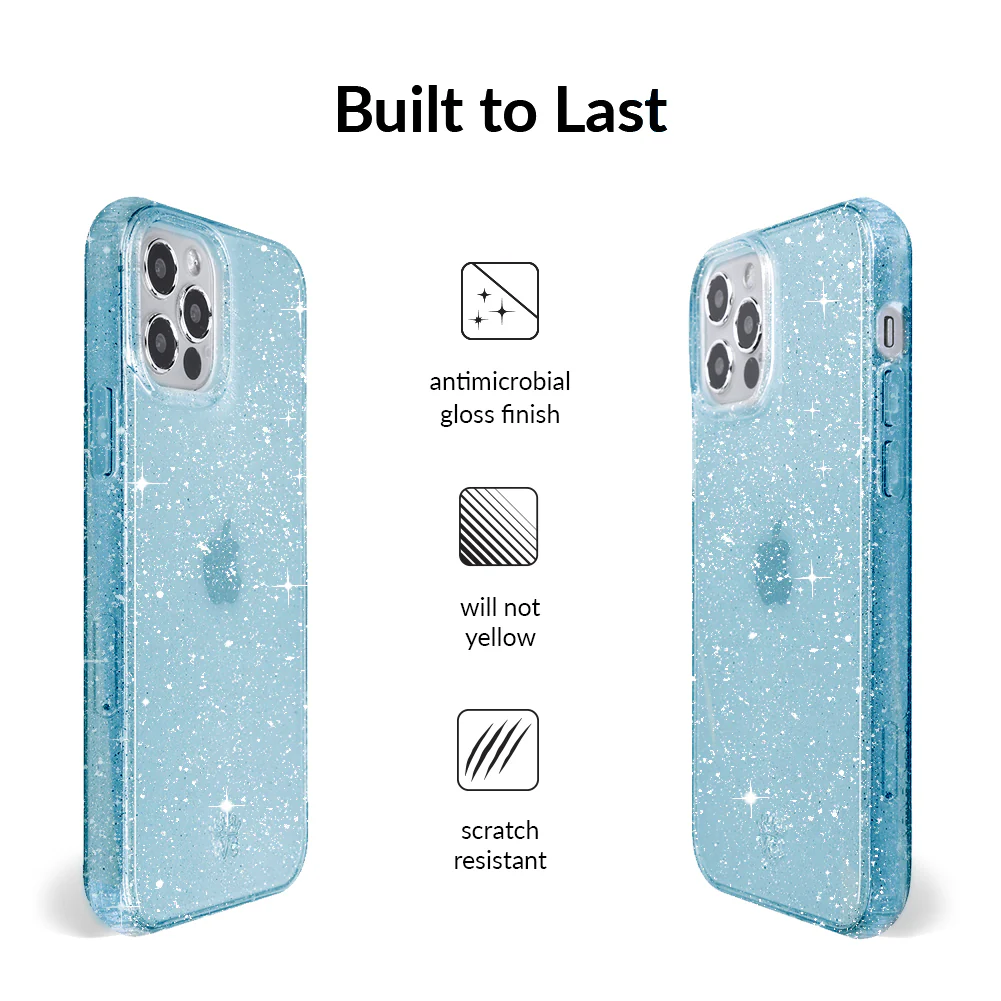 Blue Stardust Glitter iPhone Case - Image 47