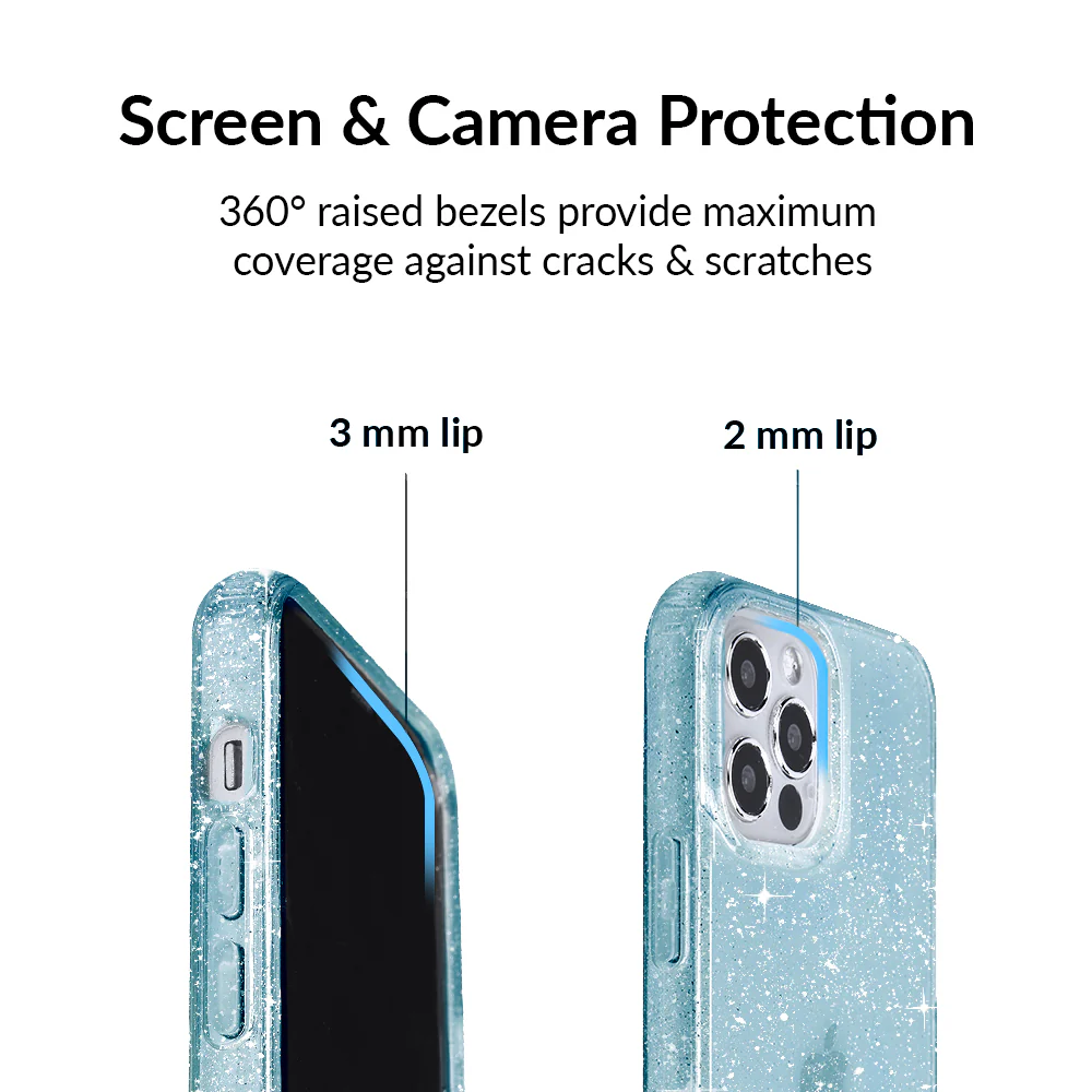 Blue Stardust Glitter iPhone Case - Image 51