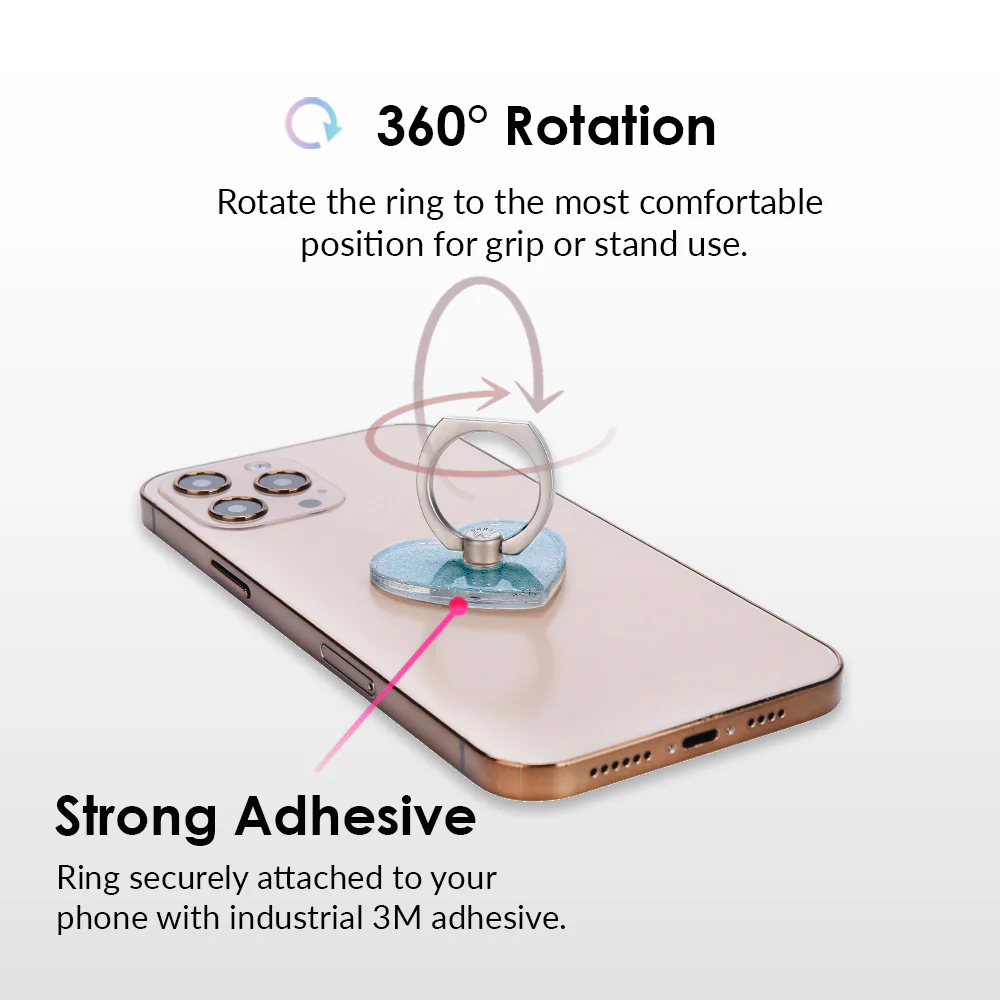 Blue Stardust Phone Ring - Image 4