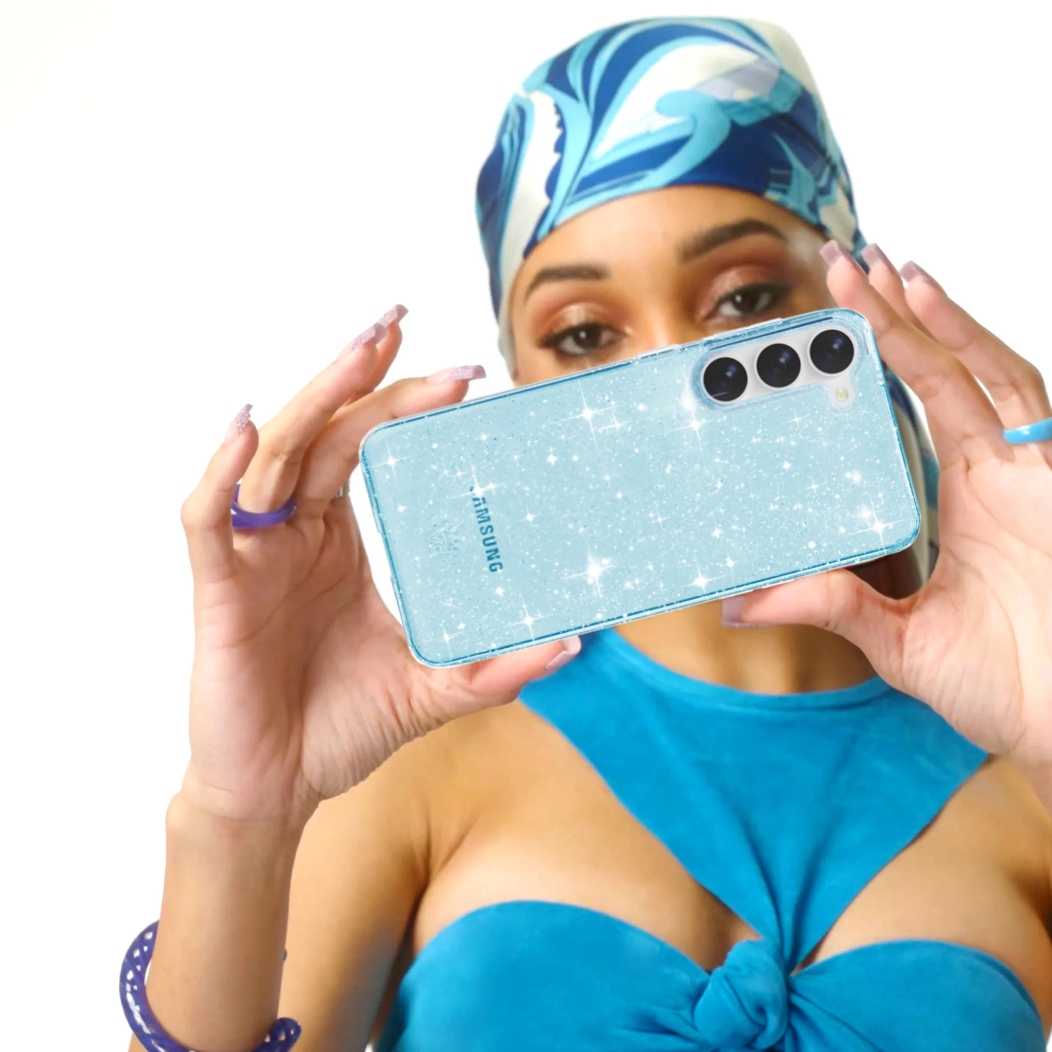 Blue Stardust Samsung Case - Image 90