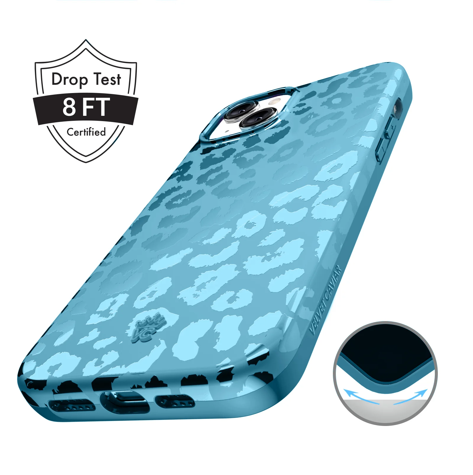 Blue Sapphire Leopard iPhone Case - Image 101