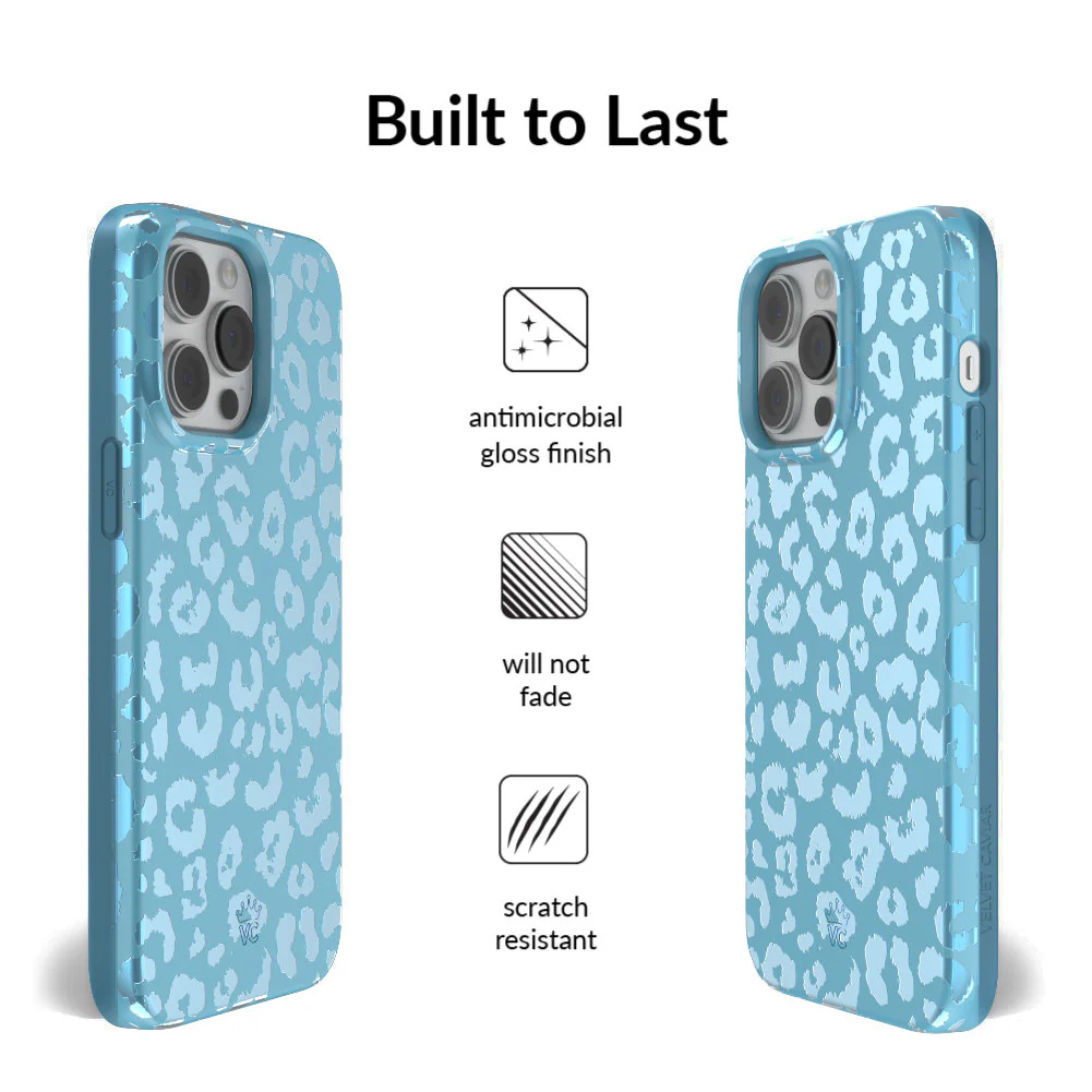 Blue Sapphire Leopard iPhone Case - Image 11