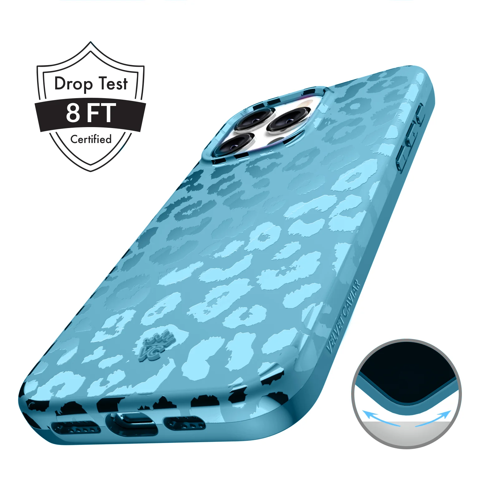 Blue Sapphire Leopard iPhone Case - Image 113