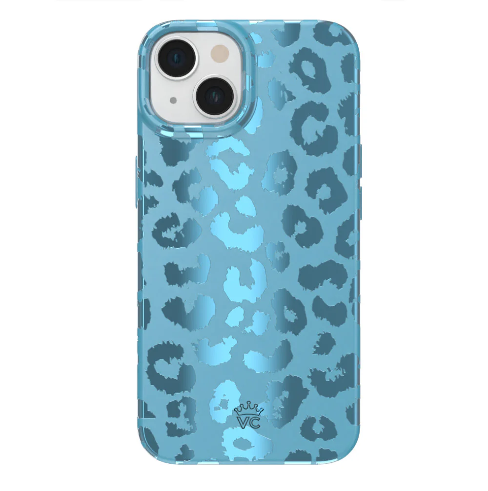 Blue Sapphire Leopard iPhone Case - Image 31