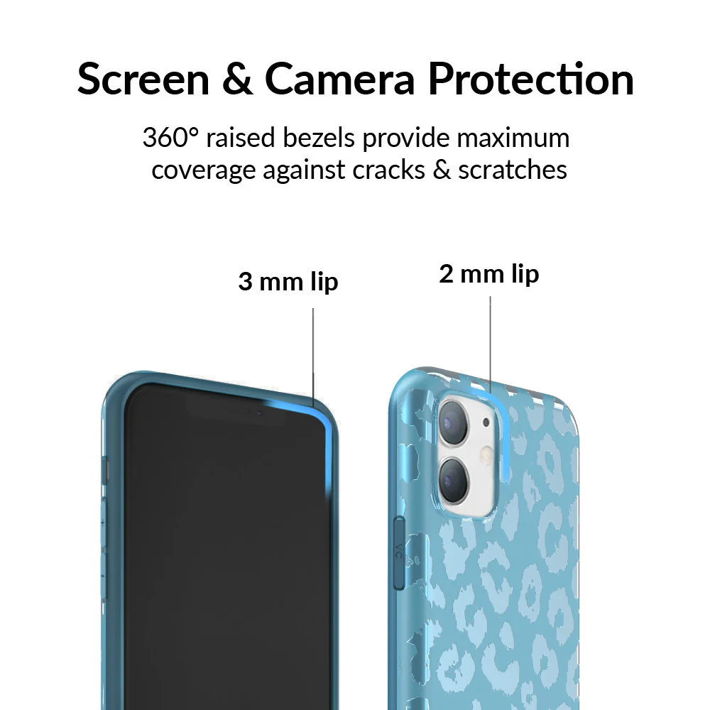 Blue Sapphire Leopard iPhone Case - Image 51