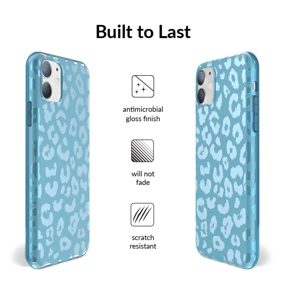Blue Sapphire Leopard iPhone Case - Image 53