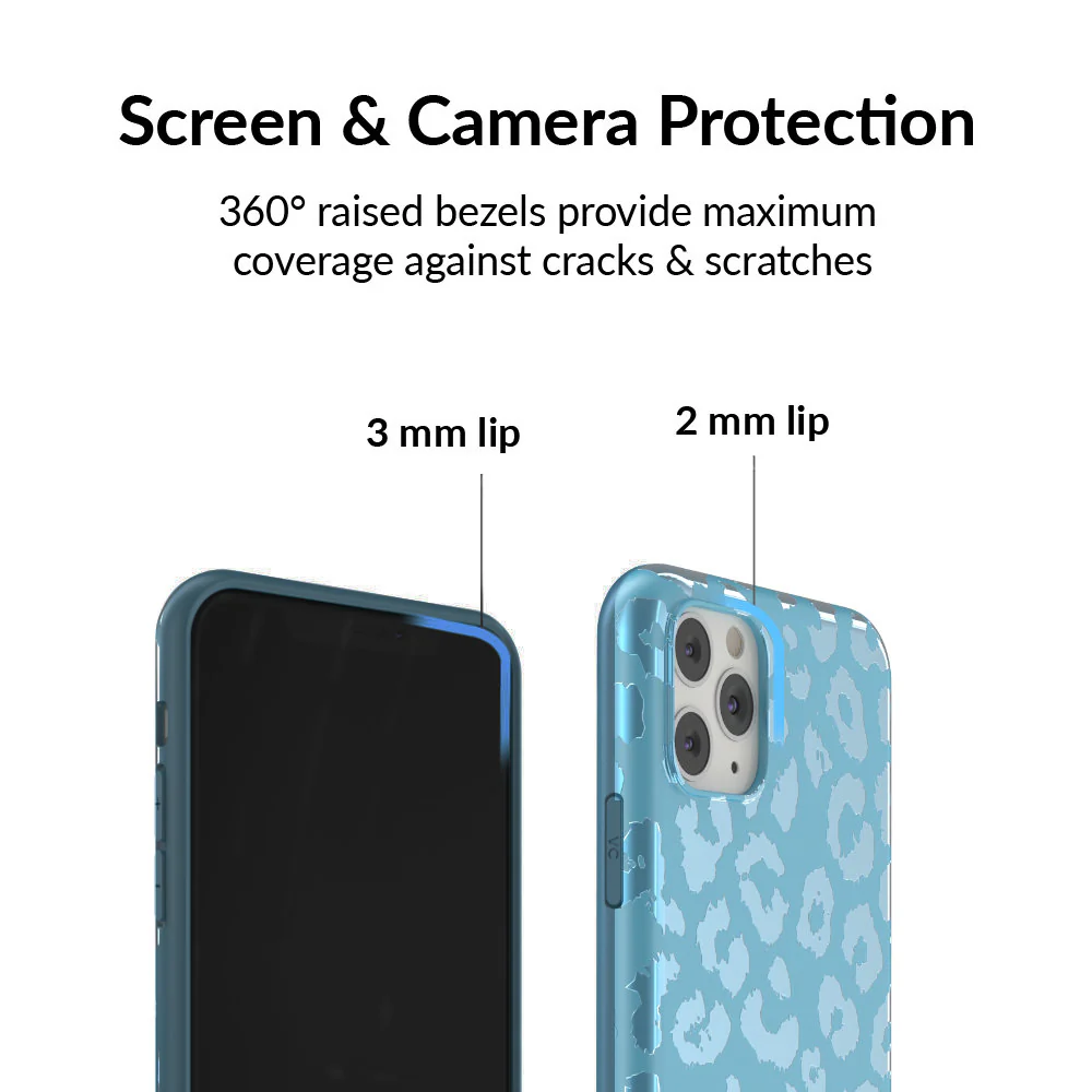 Blue Sapphire Leopard iPhone Case - Image 75