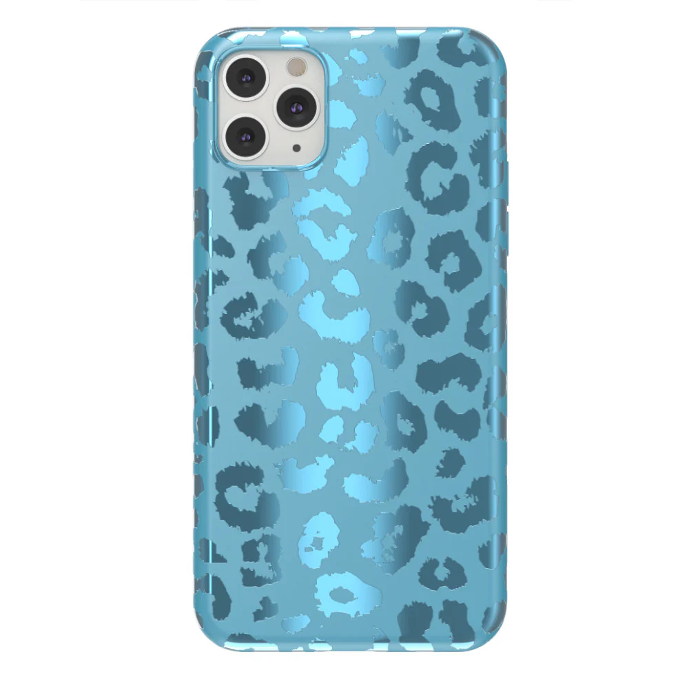 Blue Sapphire Leopard iPhone Case - Image 79