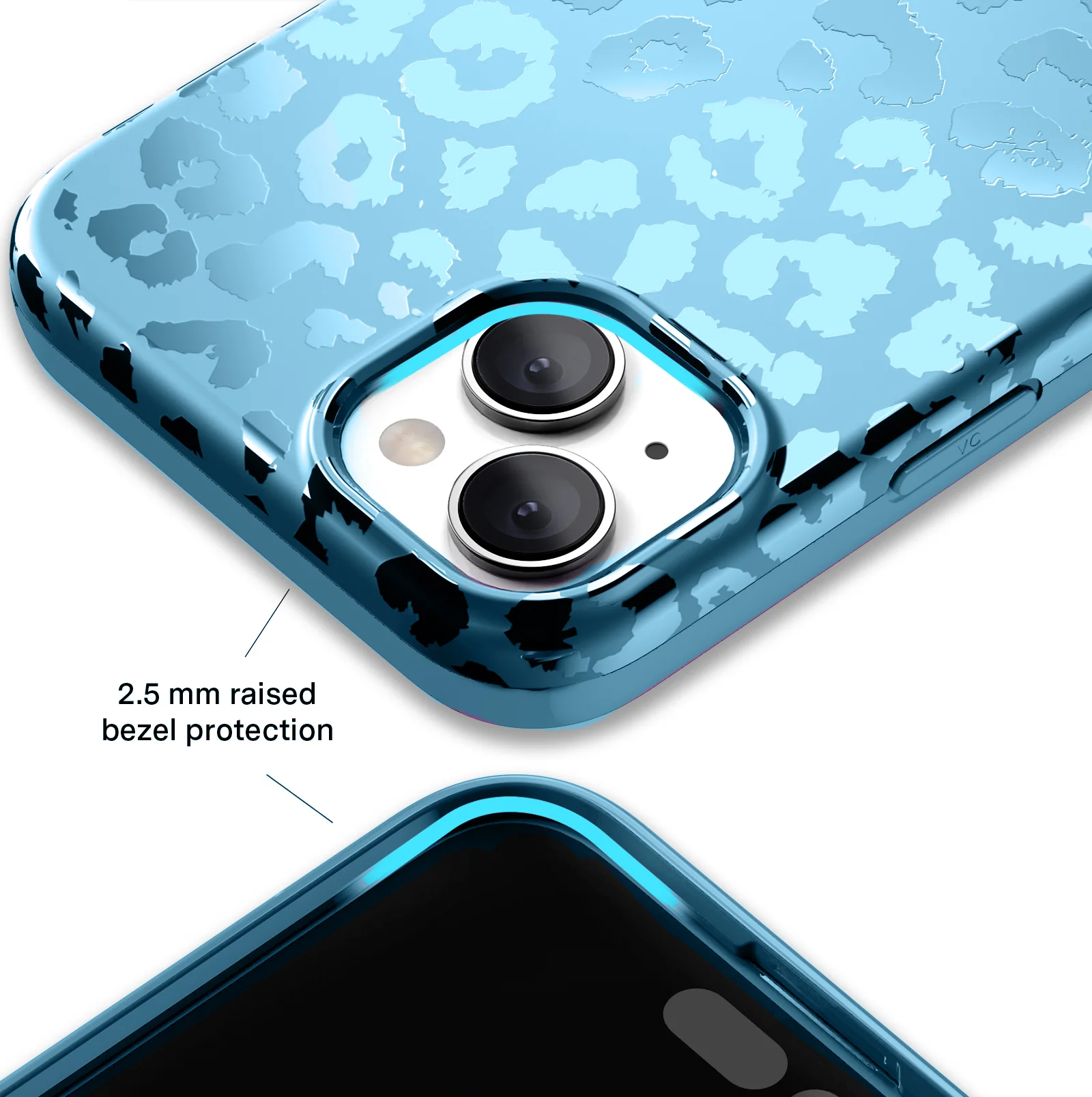Blue Sapphire Leopard iPhone Case - Image 99