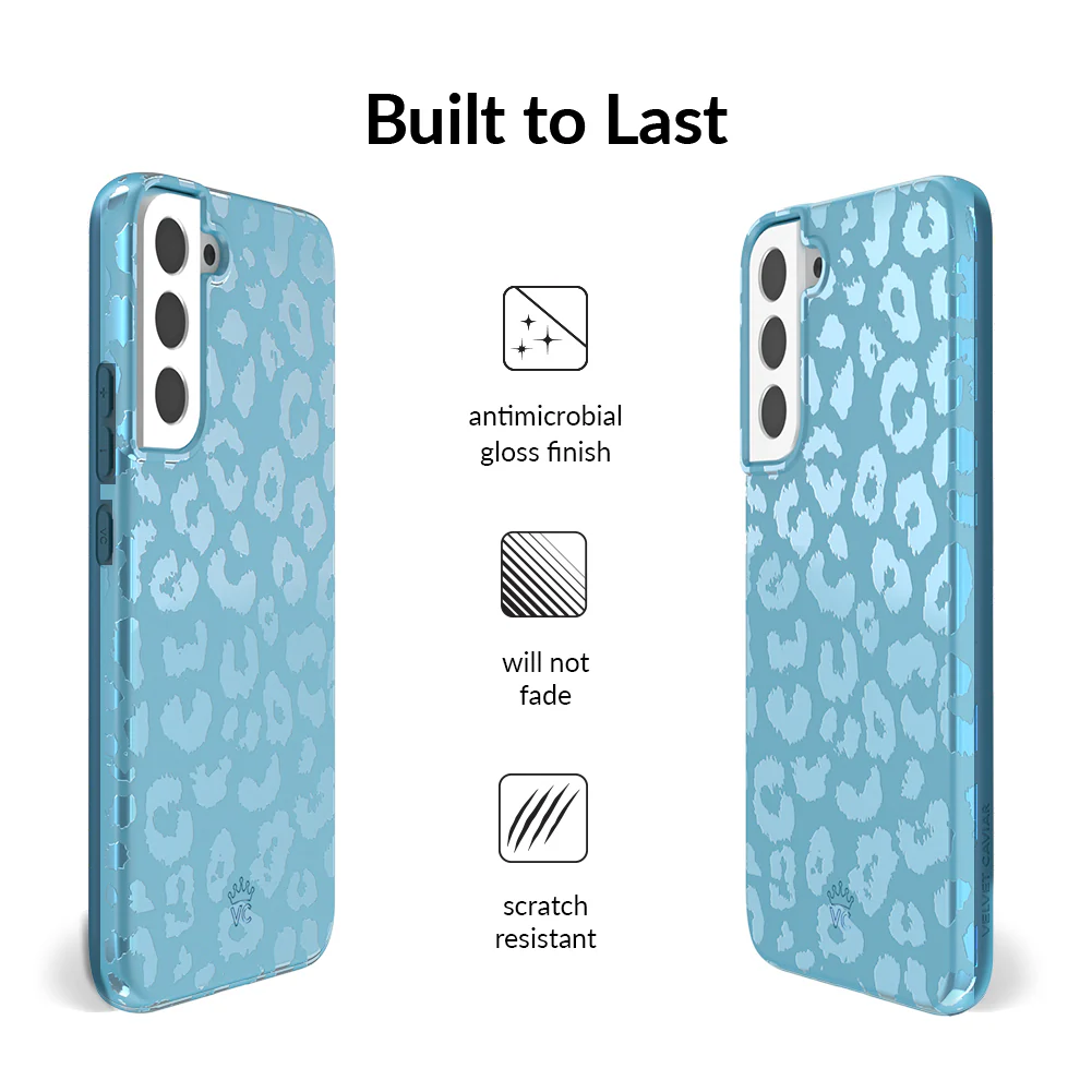 Blue Sapphire Leopard Samsung Case - Image 5