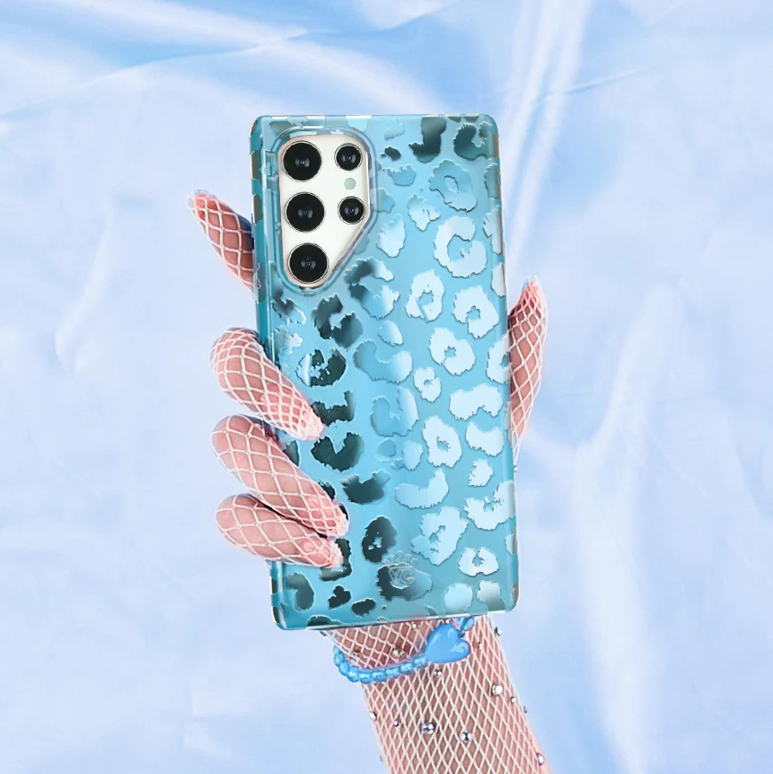 Blue Sapphire Leopard Samsung Case - Image 8