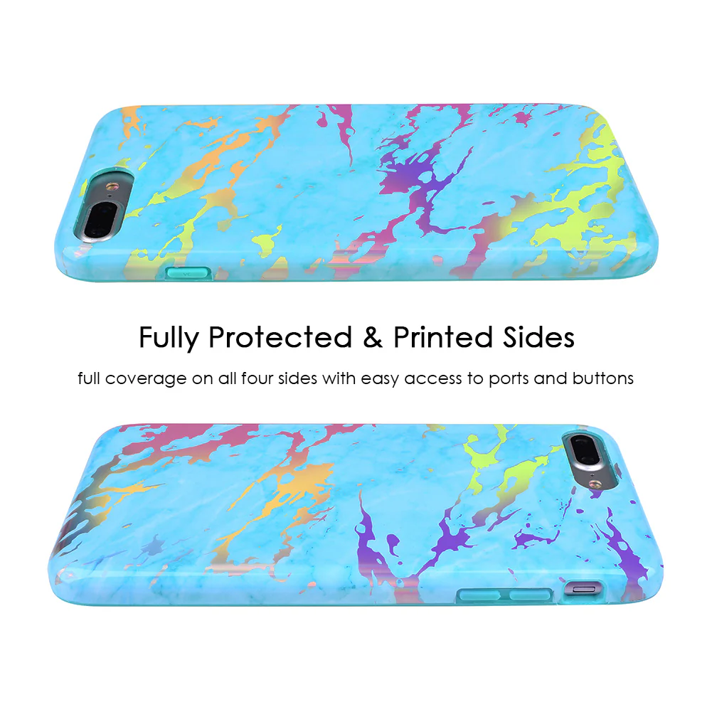 Blue Marble Holo Chrome iPhone Case - Image 22