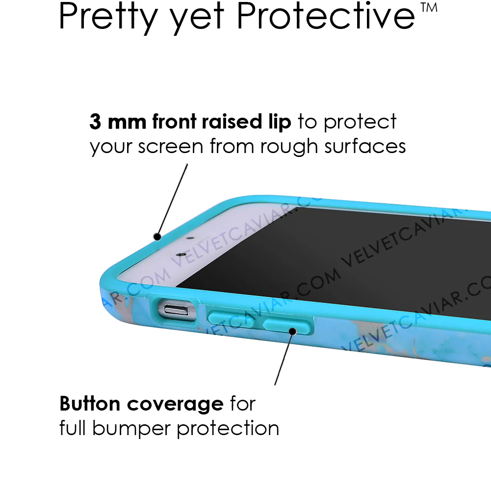 Blue Marble Holo Chrome iPhone Case - Image 39