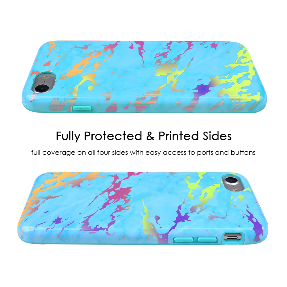 Blue Marble Holo Chrome iPhone Case - Image 40