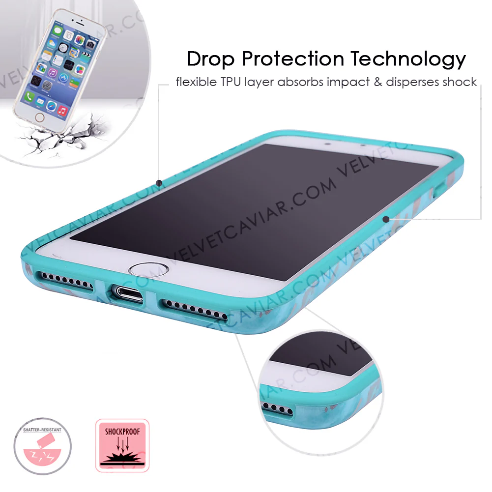 Blue Marble Holo Chrome iPhone Case - Image 41