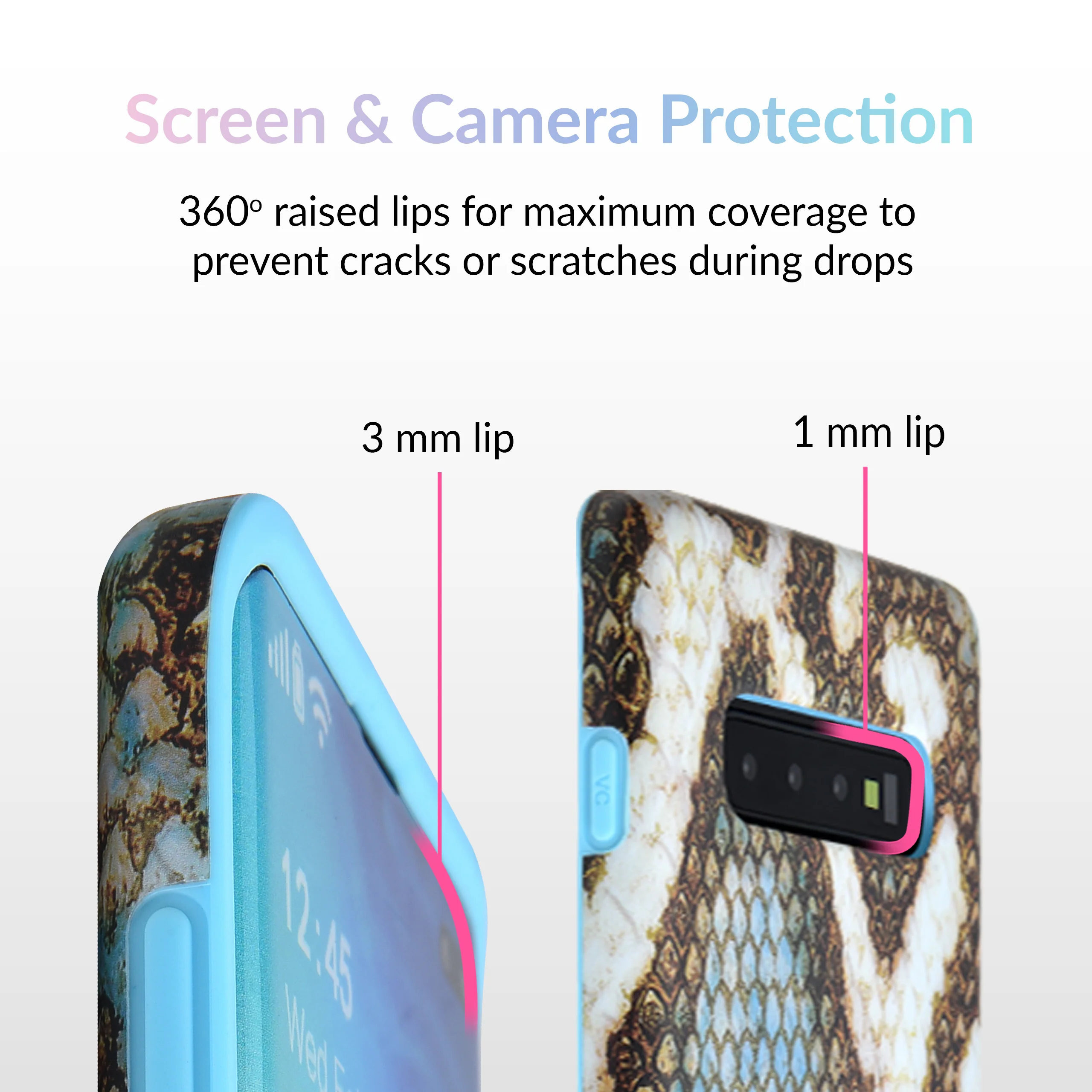 Blue Snakeskin Samsung Galaxy Case - Image 29