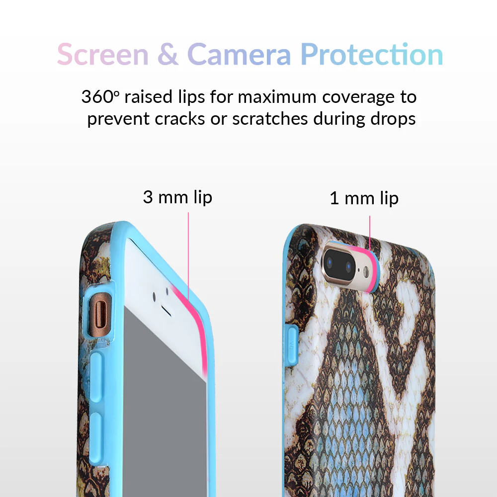 Blue Snakeskin iPhone Case - Image 24