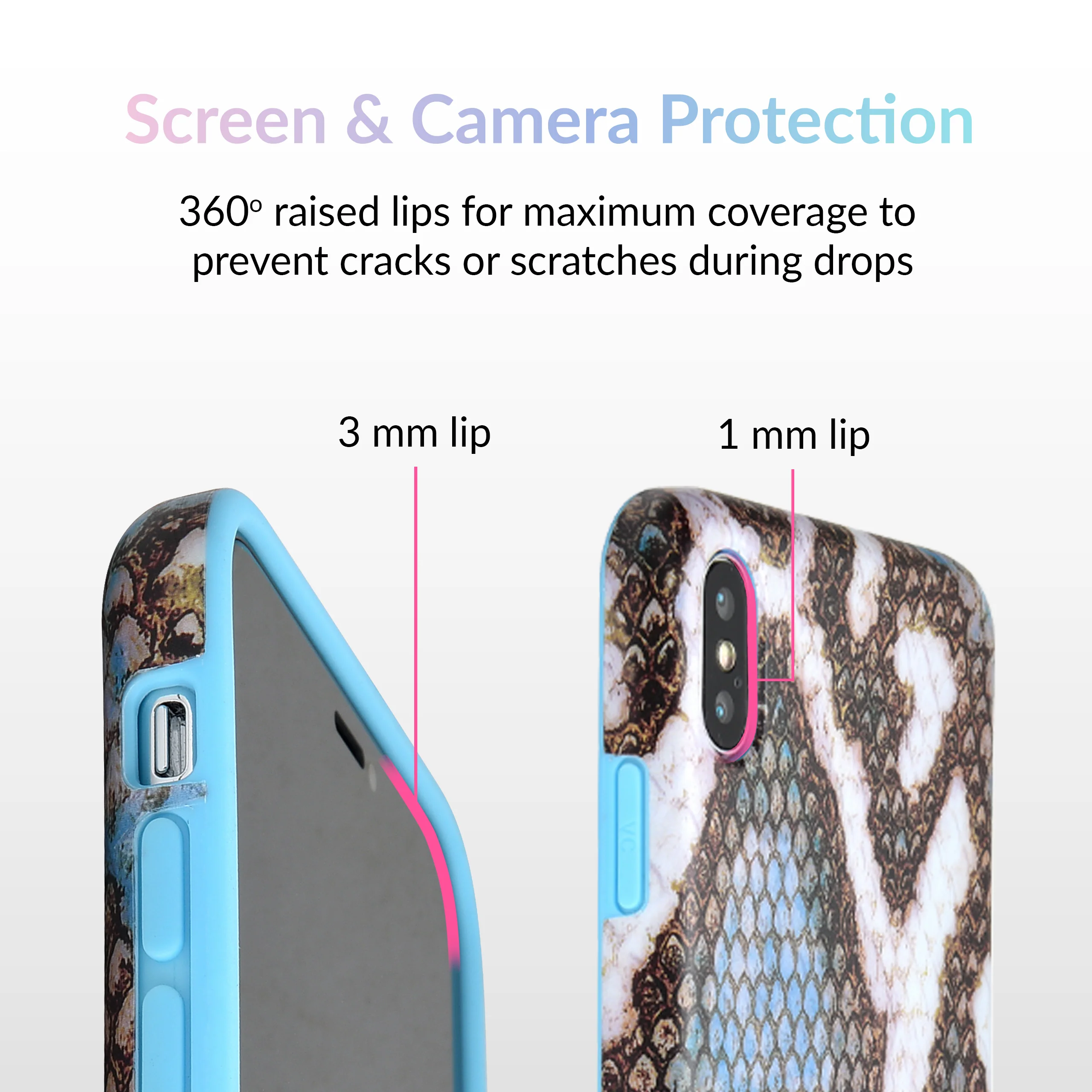Blue Snakeskin iPhone Case - Image 31