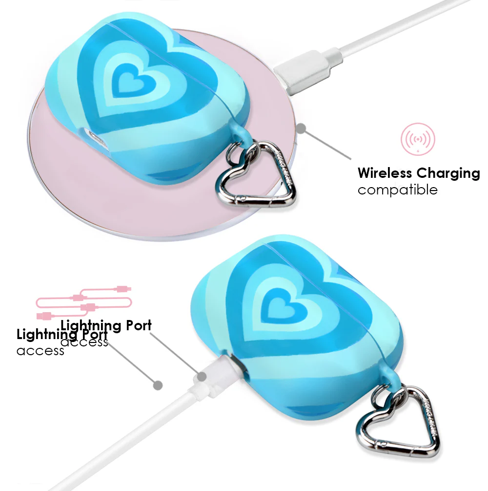 Blue Sweethearts AirPod Case - Image 14