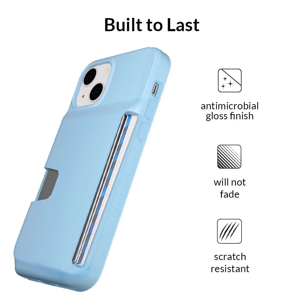 Light Blue iPhone Wallet Case - Image 104