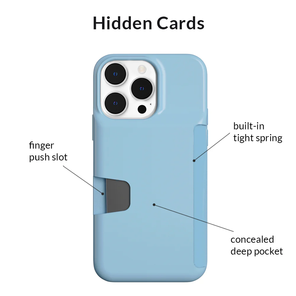 Light Blue iPhone Wallet Case - Image 116
