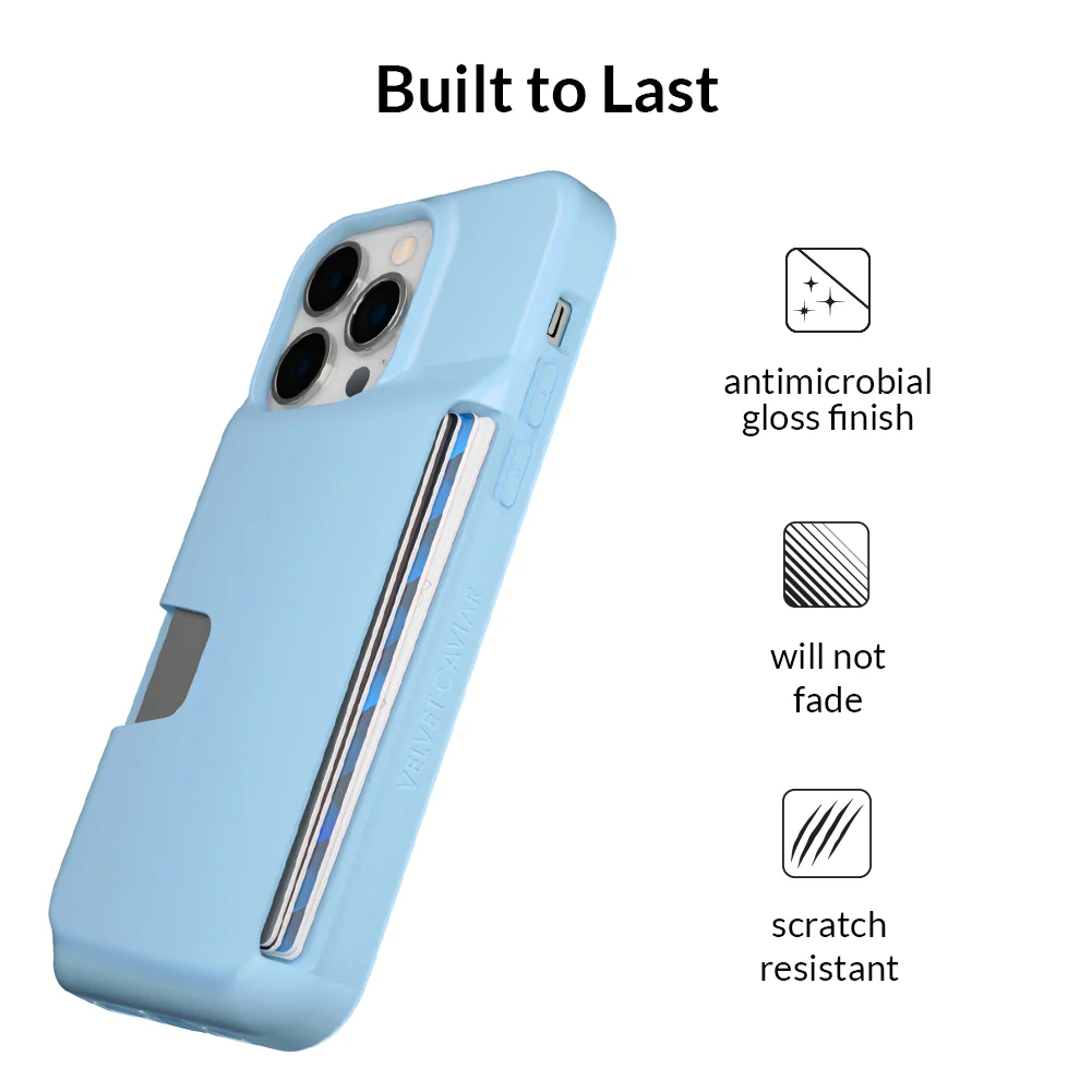 Light Blue iPhone Wallet Case - Image 120