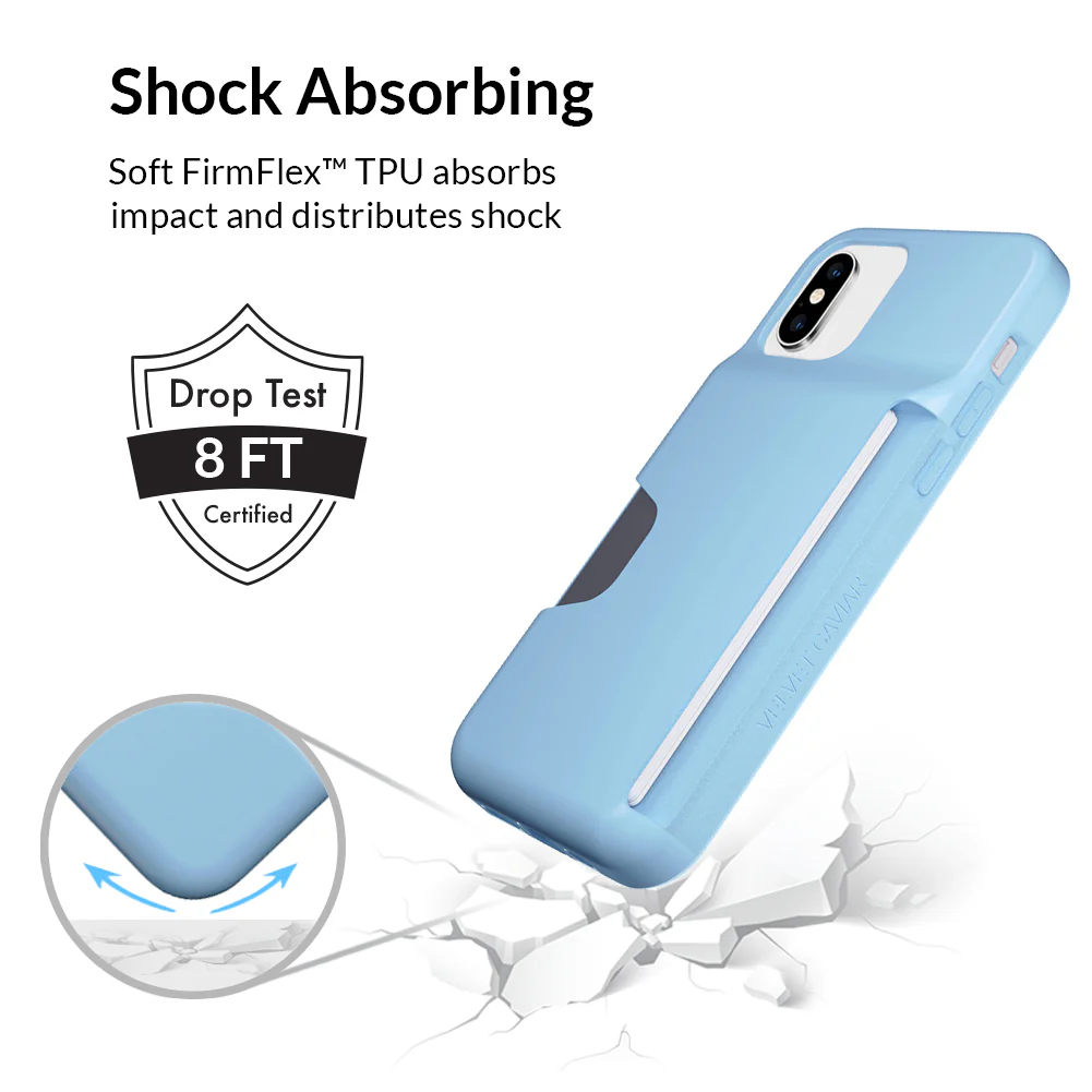 Light Blue iPhone Wallet Case - Image 14