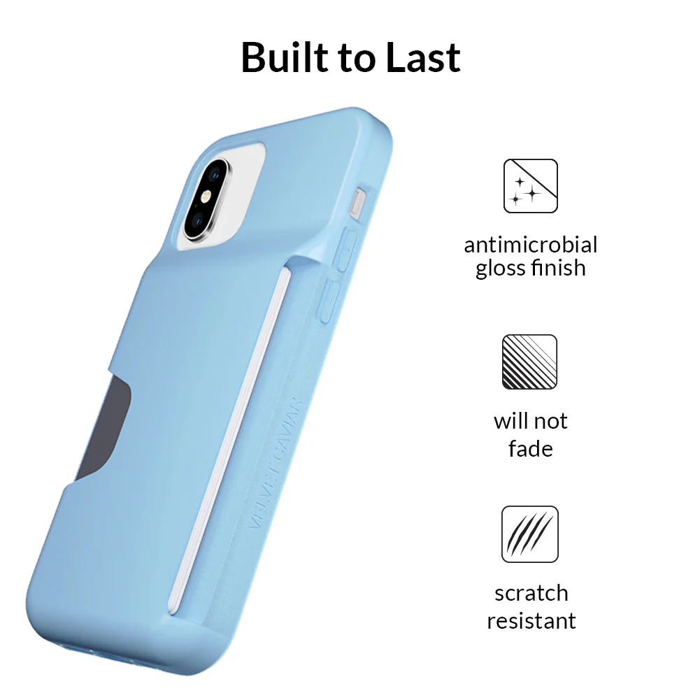 Light Blue iPhone Wallet Case - Image 16