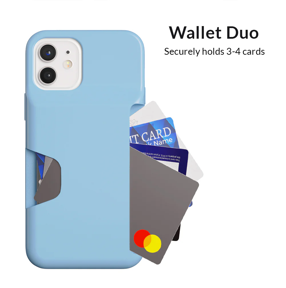 Light Blue iPhone Wallet Case - Image 19