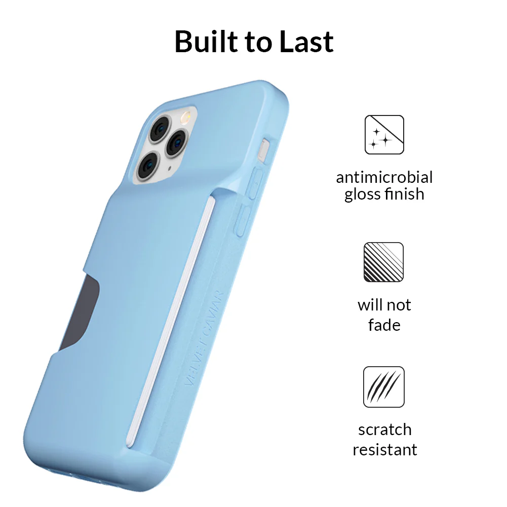 Light Blue iPhone Wallet Case - Image 38