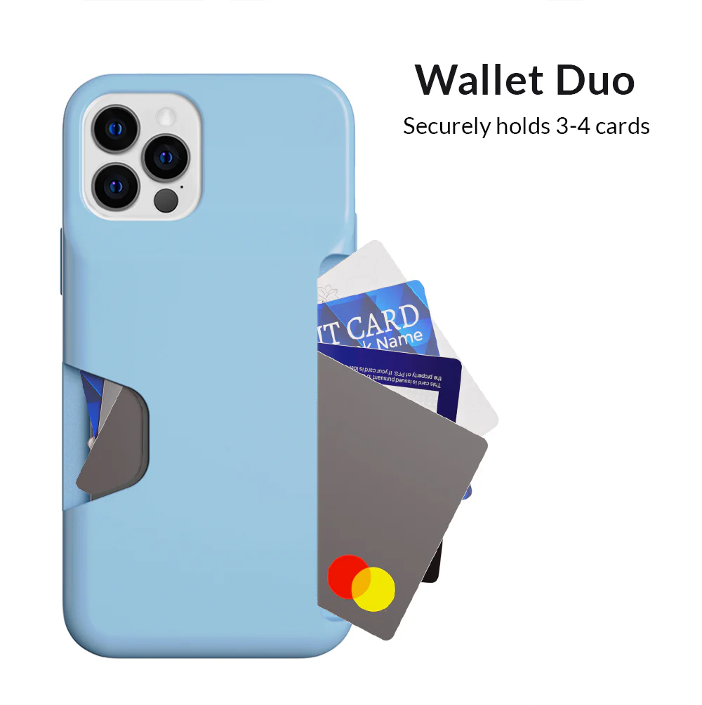Light Blue iPhone Wallet Case - Image 42