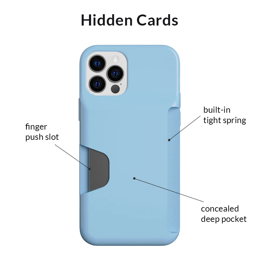 Light Blue iPhone Wallet Case - Image 43