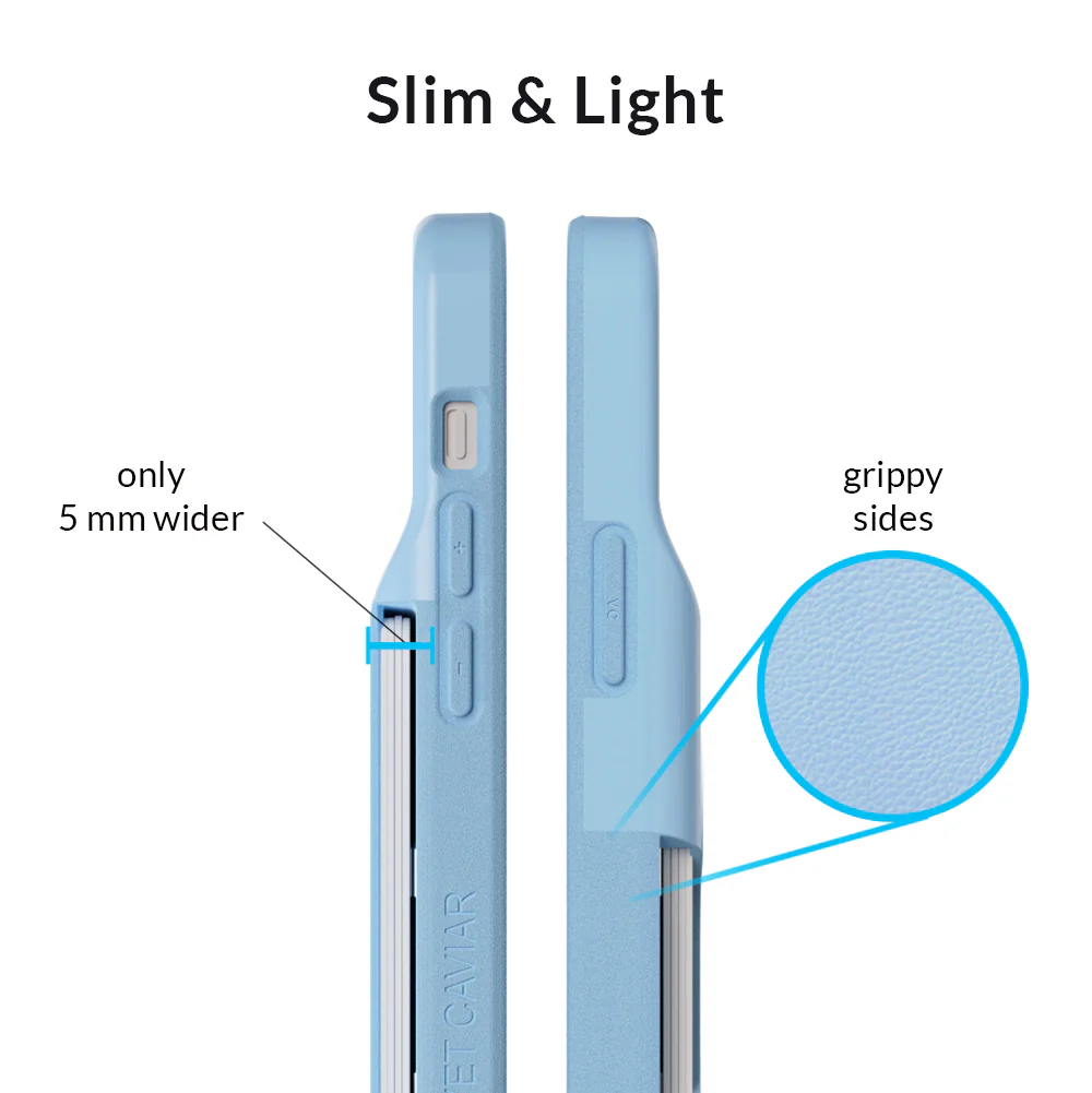 Light Blue iPhone Wallet Case - Image 62