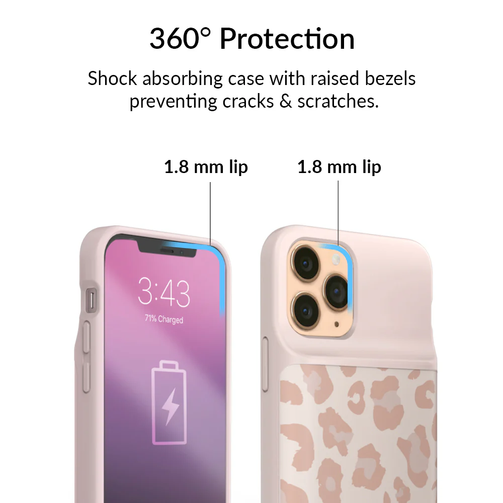 Blush Leopard iPhone Charging Case - Image 22